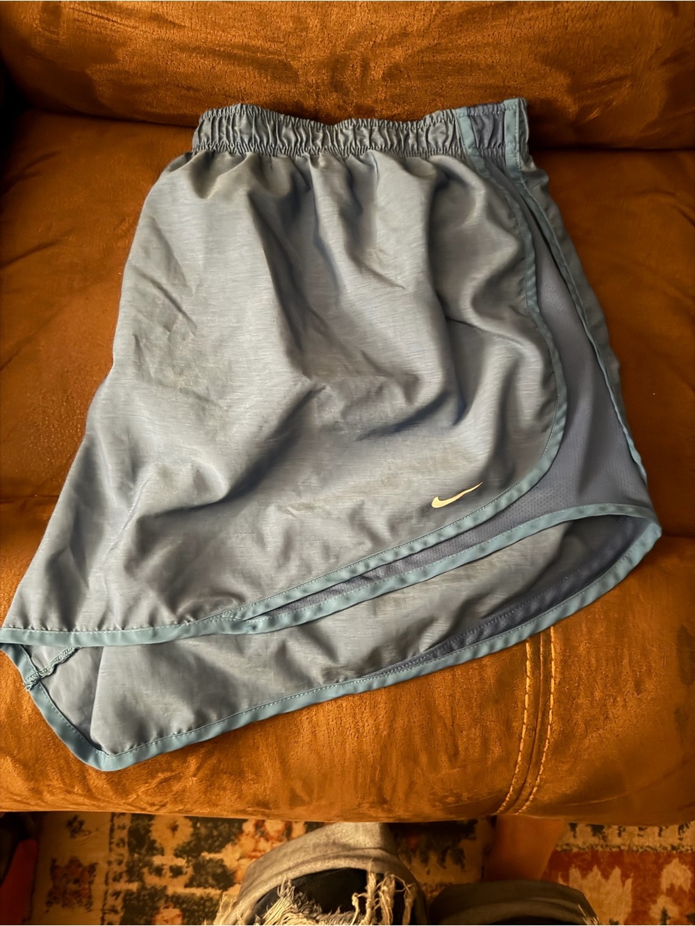 Nike Blue Performance Running Skort with Swoosh